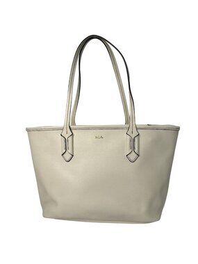 Ralph Lauren RLL Ivory Leather Shoulder Bag